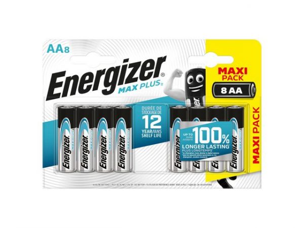 Batteri ENERGIZER Max Plus AA 8/fp