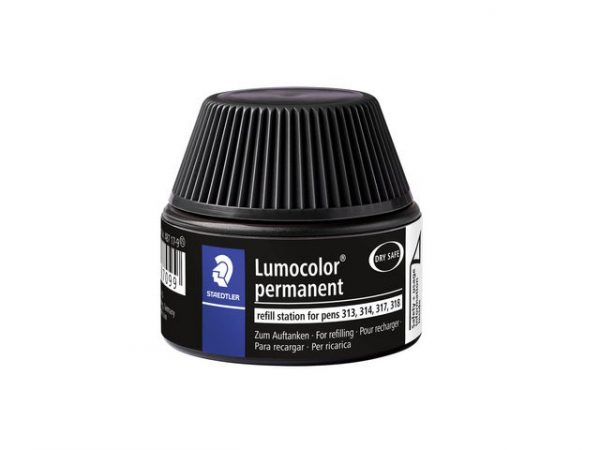 Refill LUMOCOLOR universal perm. svart