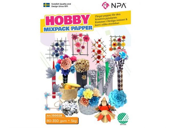 Hobby papper mix 80-350gr 5kg