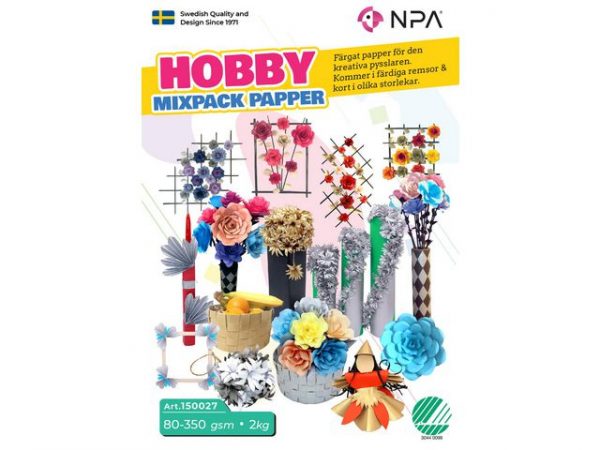 Hobby papper mix 80-350gr 2kg