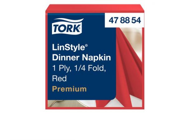 Servett TORK LinStyle röd 39x39  50/fp