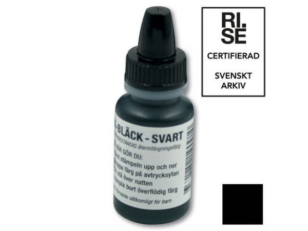 Stämpel K-Bläck 10 ml svart (arkivbest)