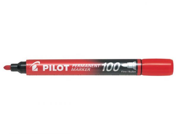 Pilot märkpenna rund SCA 100 1mm röd