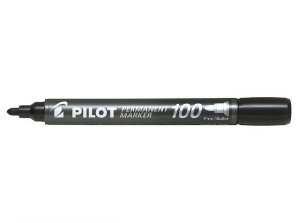 Pilot märkpenna rund SCA 100 1mm svart