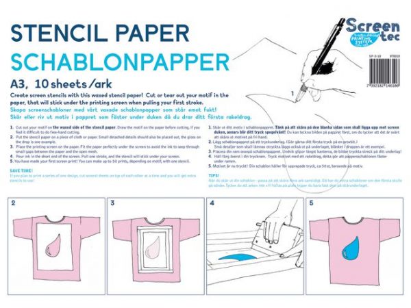 Schablonpapper A3 10/fp