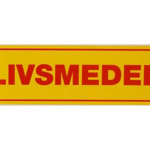 Varningsetikett LIVSMEDEL 500/rl