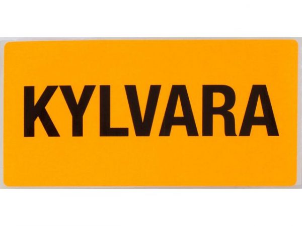 Varningsetikett KYLVARA 500/rl
