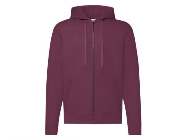 Zip Hoodie FRUIT vinröd 2XL