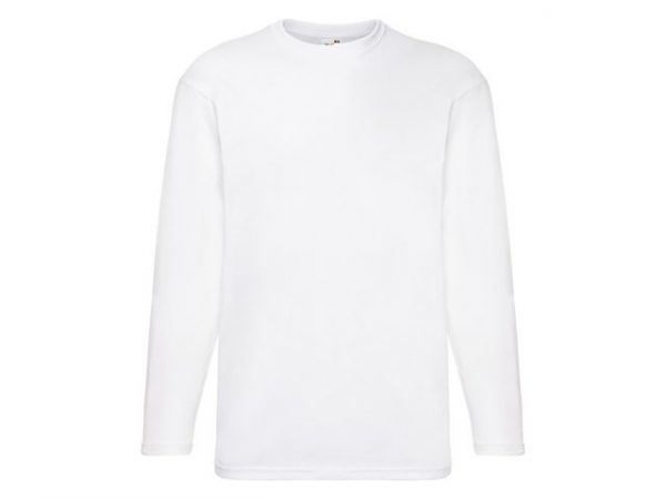 T-shirt Långärmad FRUIT vit 5XL