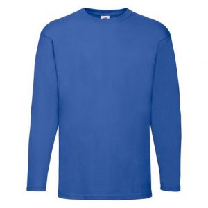 T-shirt Långärmad FRUIT kungsblå 3XL