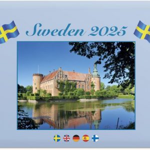 Väggkalender Sweden med kuvert 2025