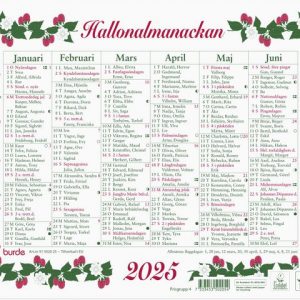 Väggkalender Lilla Hallonalmanackan 2025