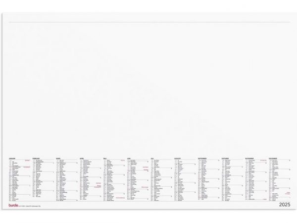 Kalender Skrivunderlägg Elegant 2025