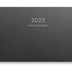 Veckokalender Eco Line 2025 svart