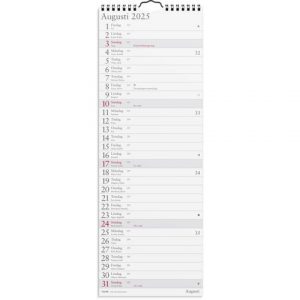 Väggkalender Lilla Månadskalendern 2025