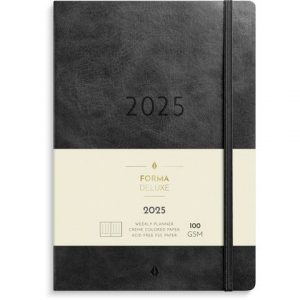 Kalender Agency Forma Deluxe 2025 svart