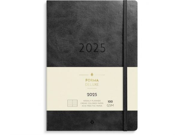 Kalender Agency Forma Deluxe 2025 svart