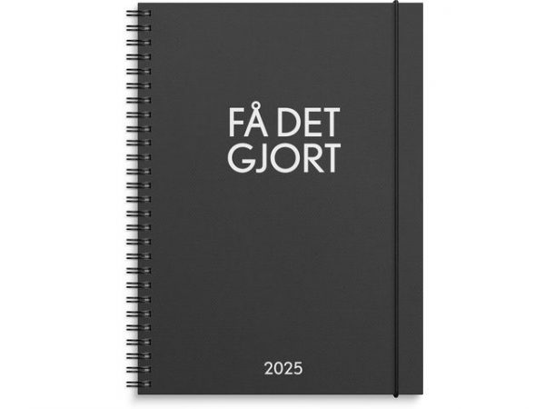 Kalender Få det gjort 2025 svart