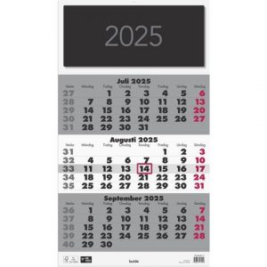 Väggkalender Triplaner Elegant 2025