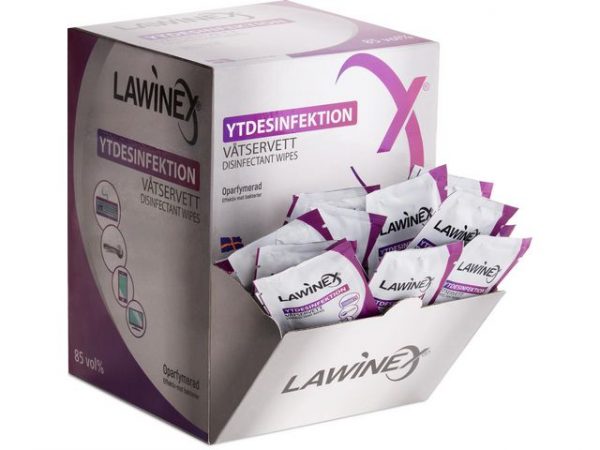 Ytdesinfektionsduk LAWINEX 85% 150/fp