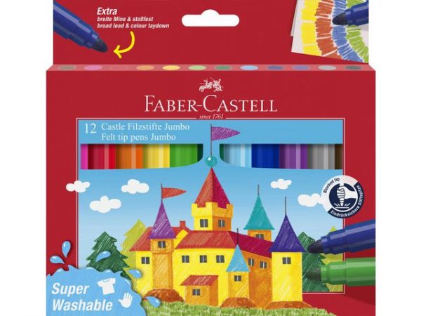 Fiberpenna Jumbo FABER CASTELL 12/fp