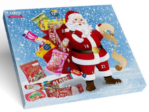 Godis Julkalender 1-24 luckor 318g