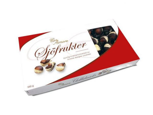 Choklad Sjöfrukter mini ask 250g