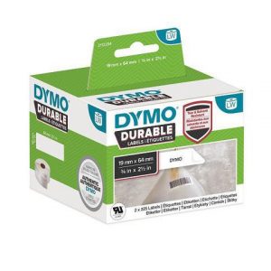 Etikett DYMO Durable 19 x 64mm 2/fp