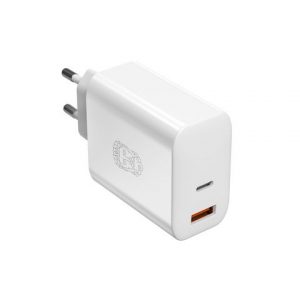 Laddare Vägg UPSTRÖM 65W Dual USB-C GaN