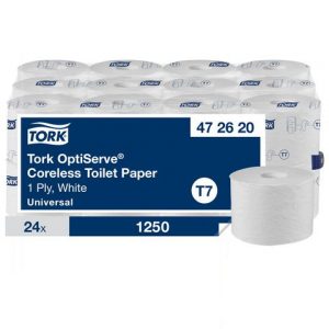 Tork OptiServe® Coreless TP Uni 1-lagers