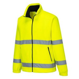 Fleecetröja Hi-vis PW F250 gul 3XL